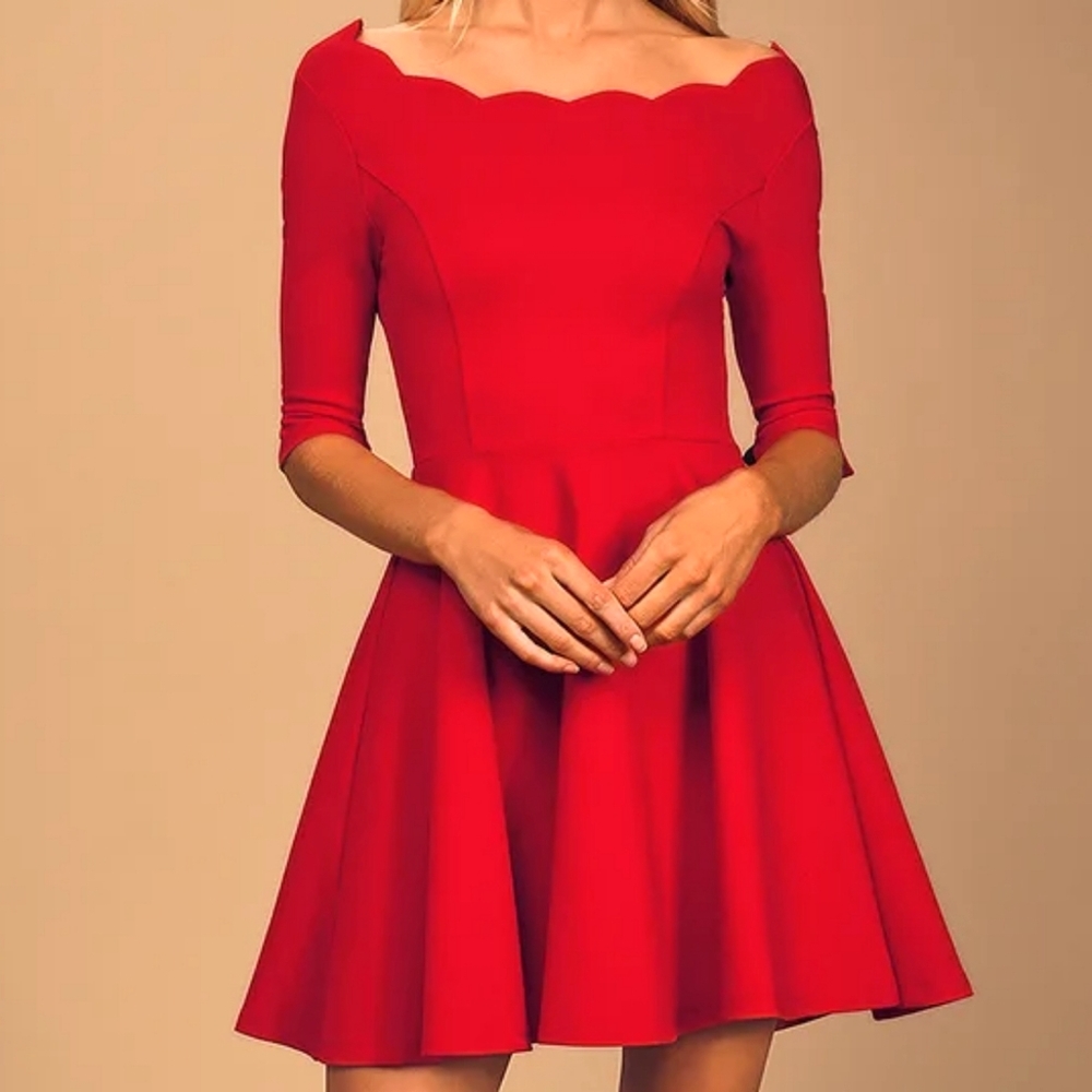 Lulus Red Dress NWT